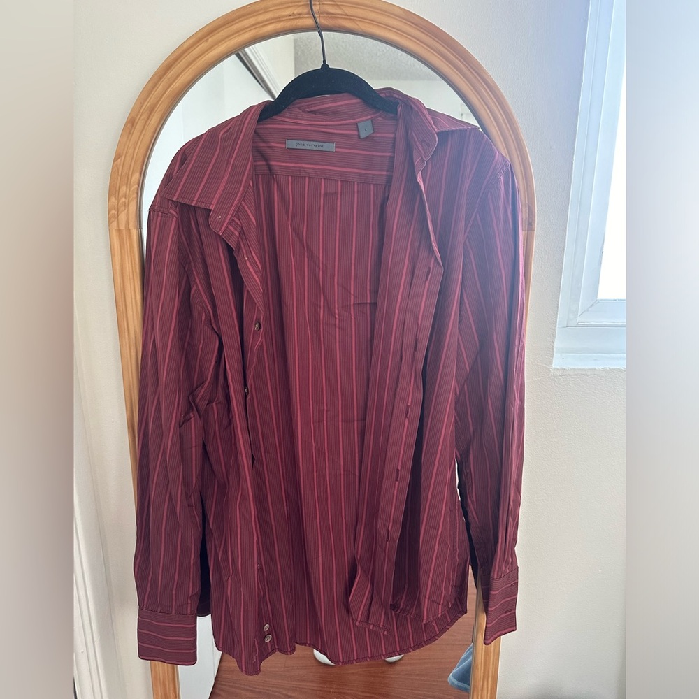 John Varvartos red button down